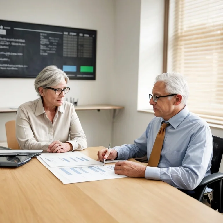Beratungsgespräch mit Seniorin